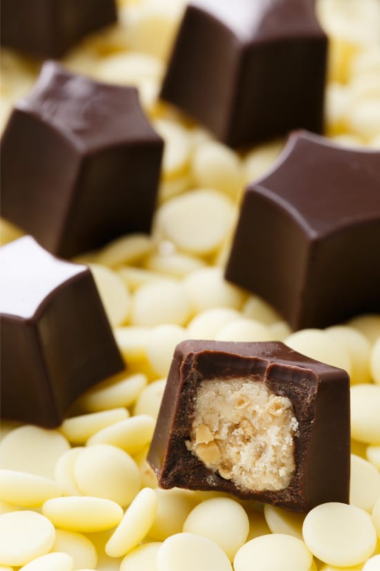 White Chocolate & Peanut Butter Avalanche Truffles