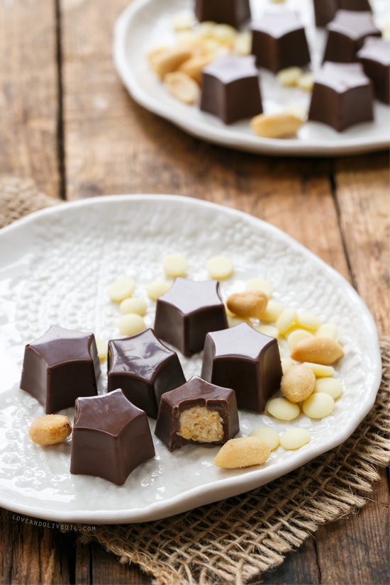 White Chocolate & Peanut Butter Avalanche Truffles