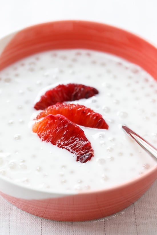 Coconut Tapioca Pudding with Fresh Blood Orange