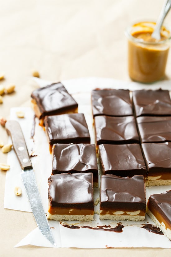 Peanut Butter Millionaire Shortbread Bars