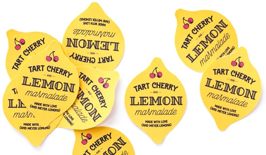 Free Printable Canning Labels: Tart Cherry & Meyer Lemon Marmalade