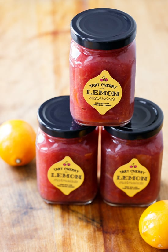 Tart Cherry & Meyer Lemon Marmalade (and FREE Printable Labels!)