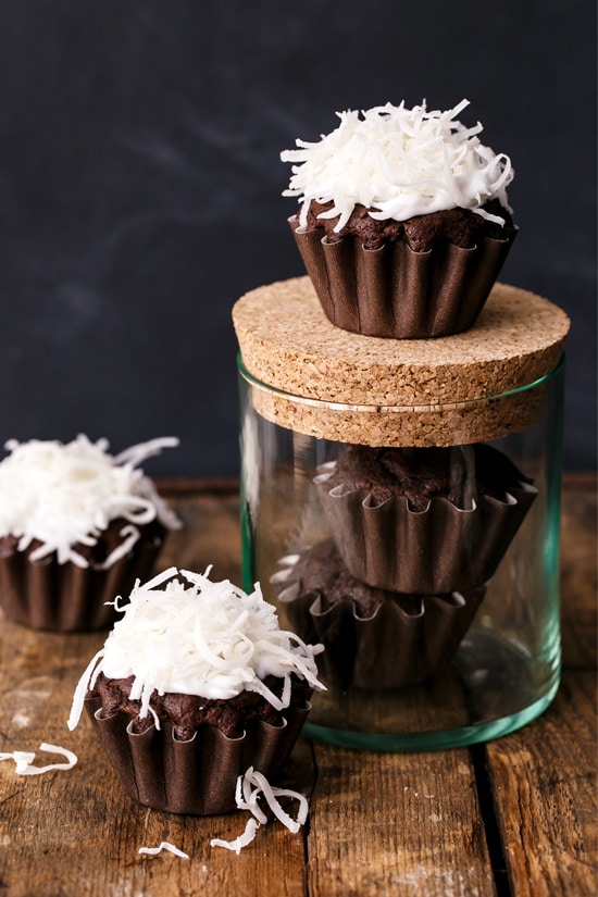 Vegan Chocolate Coconut Cupcakes with Whipped Coconut Cream Frosting