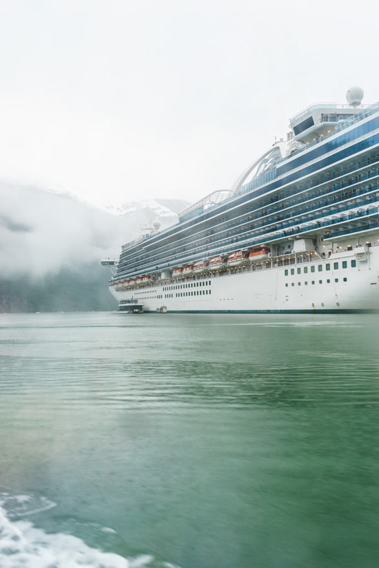 Ruby Princess in Tracy Arm Fjord, Alaska