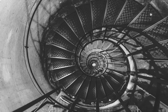 Spiral Staircase in the Arc de Triomphe