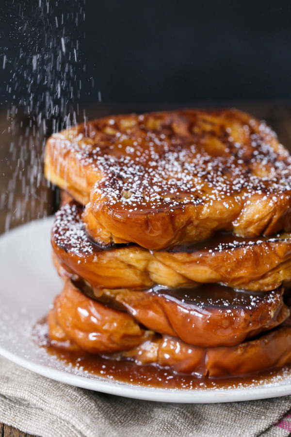 Boozy Salted Caramel French Toast Recipe plus The Secret to perfect French toast every time!