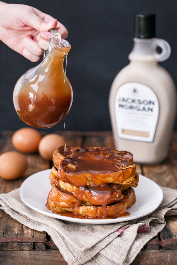 Boozy Salted Caramel French Toast