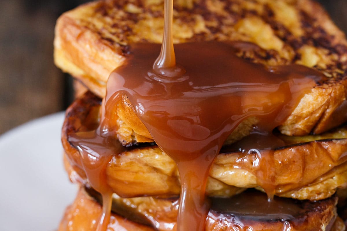 Boozy Salted Caramel French Toast