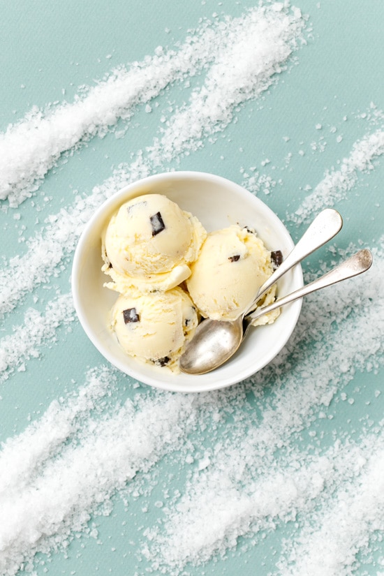 Sea Salt Vanilla Fudge Chunk Ice Cream
