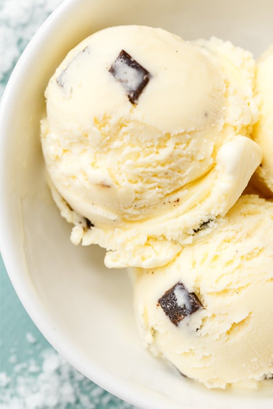 Vanilla Bean & Fudge Chunk Ice Cream with Sea Salt