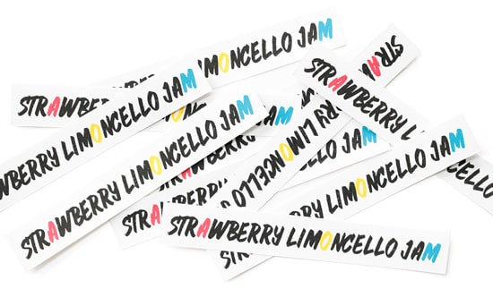 FREE Printable Canning Labels for Strawberry Limoncello Jam Recipe