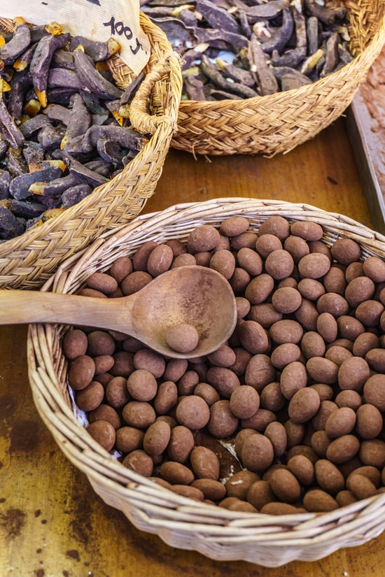 Handrolled trufas (truffles) in Barcelona, Spain