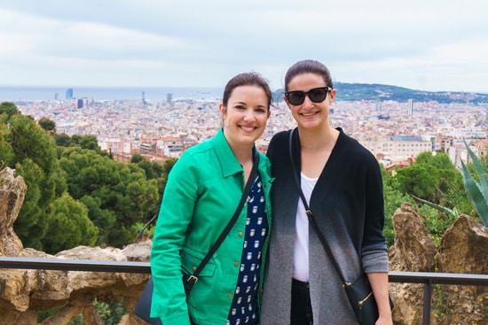 The view from Park Güell, Barcelona Spain