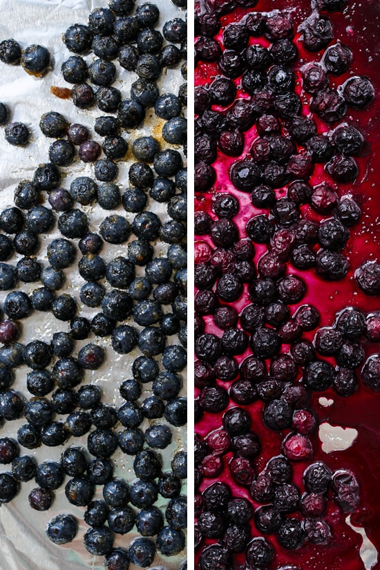 Roasting Blueberries brings out their natural sweetness, color, and flavor.