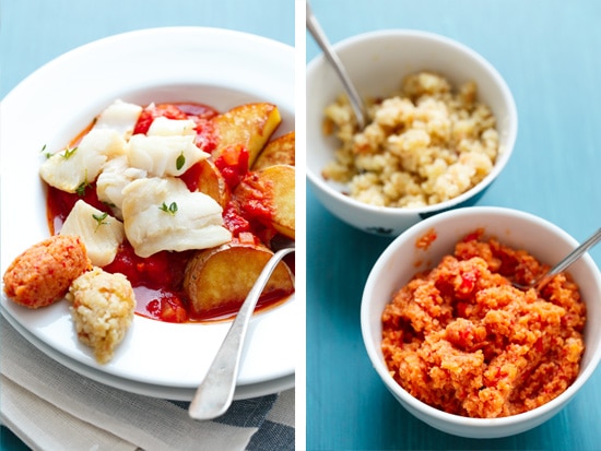 Saffron-infused Bouillabaisse with Breadcrumb Rouille