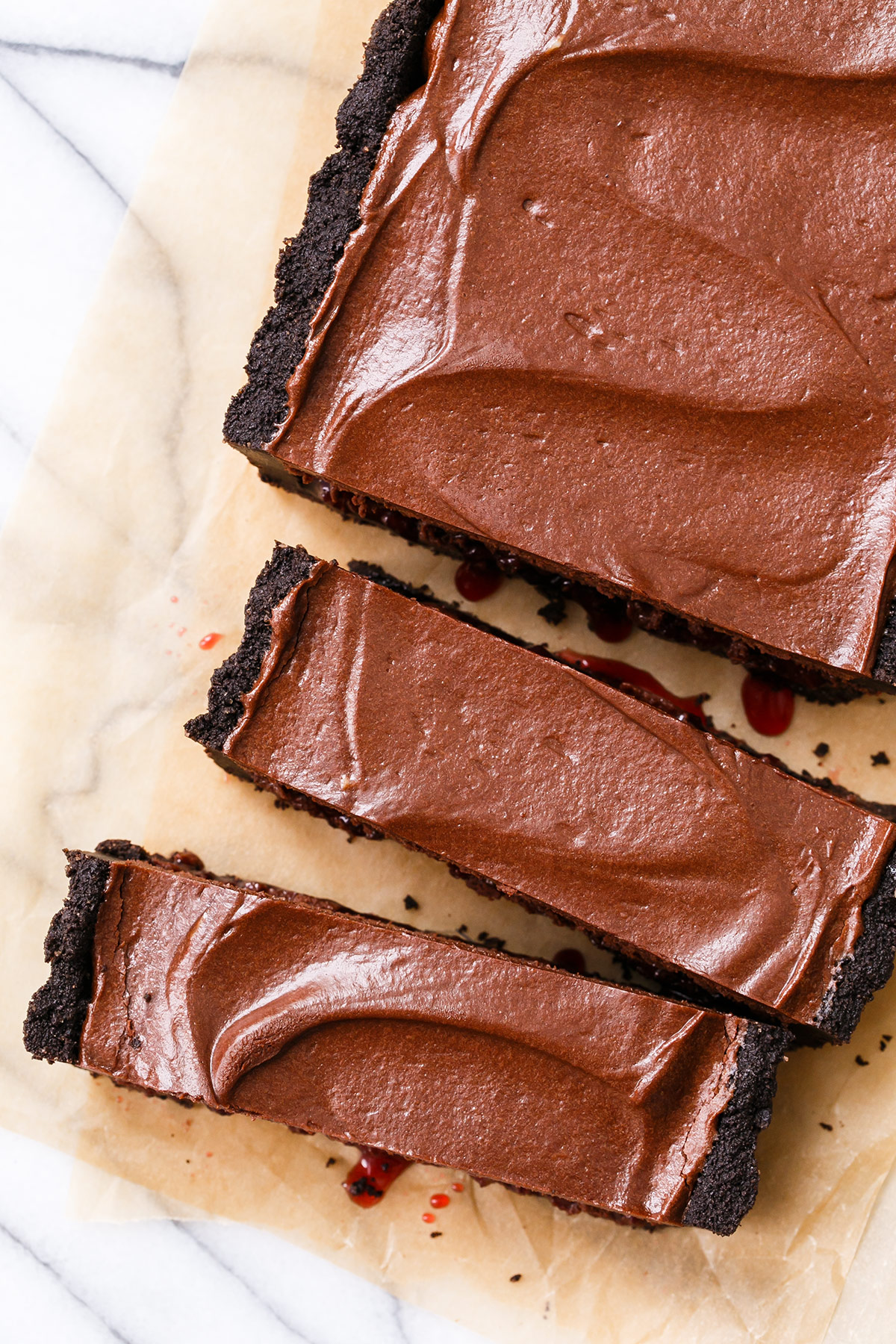 Tart Cherry Chocolate Tart | Love and Olive Oil