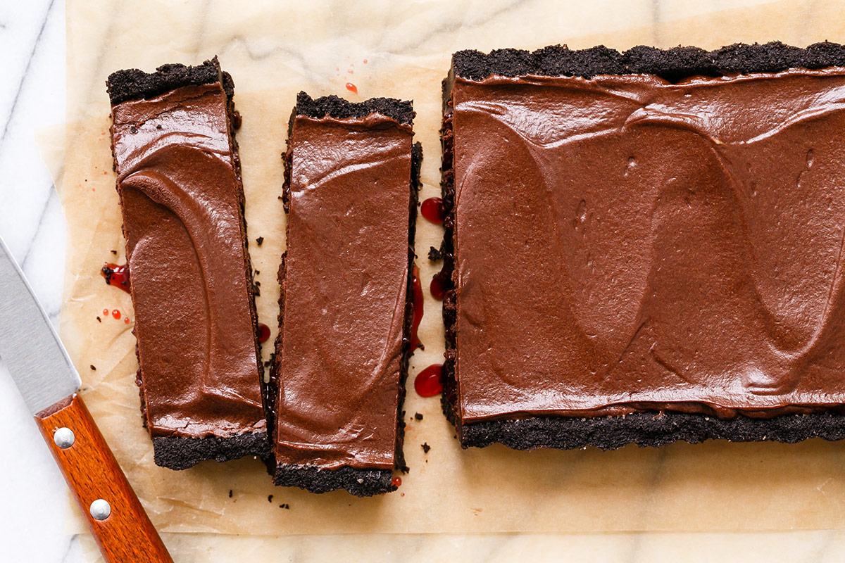 Tart Cherry Chocolate Tart