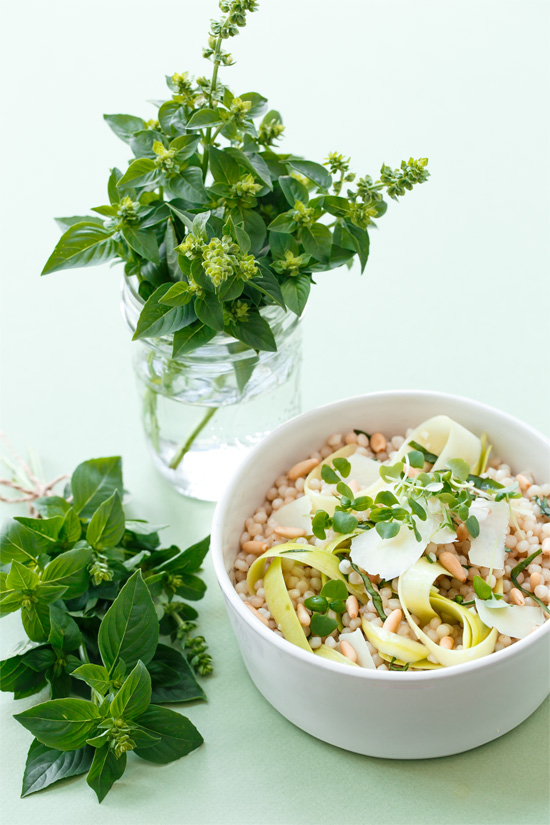 Deconstructed Pesto Couscous Salad