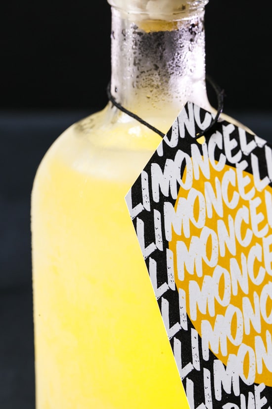 Homemade Meyer Limoncello and Free Printable Gift Tags