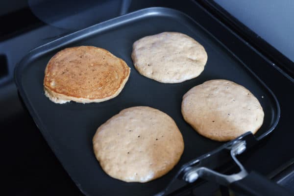 Sweet Potato Pancakes with Cinnamon Cream Syrup