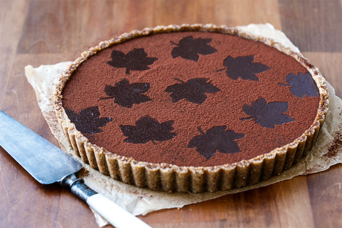 Bittersweet Chocolate Pumpkin Tart