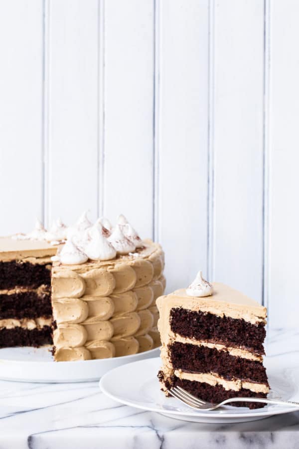 Chocolate Sweet Potato Layer Cake with Molasses Buttercream