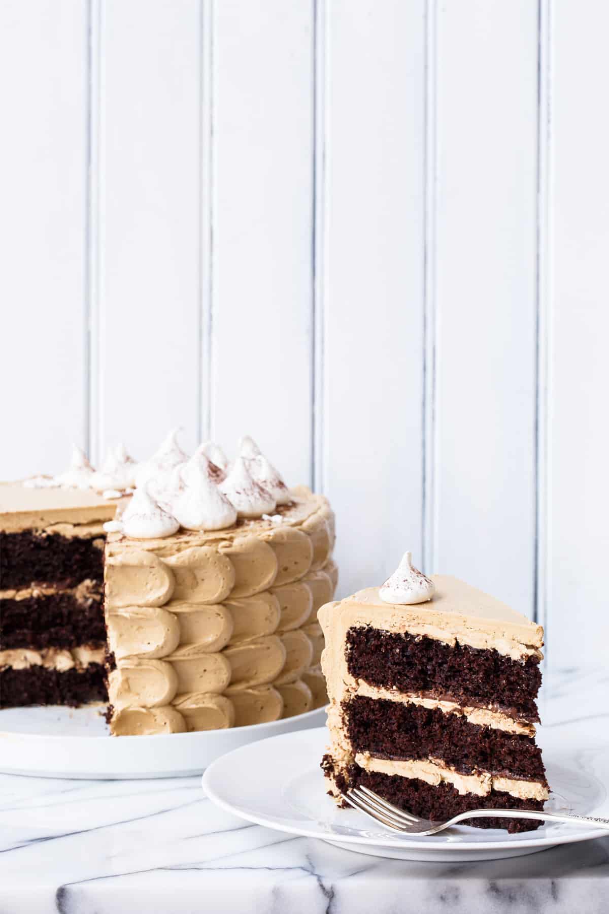 Chocolate Sweet Potato Layer Cake with Molasses Buttercream Love and
