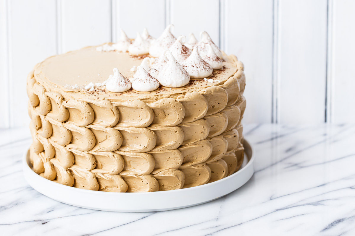 Chocolate Sweet Potato Layer Cake with Molasses Buttercream