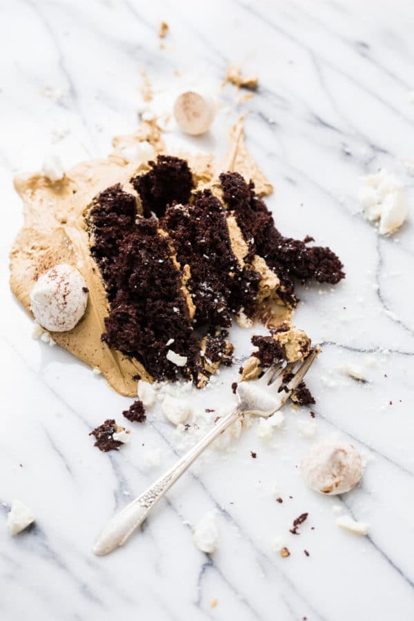 Chocolate Sweet Potato Layer Cake with Molasses Buttercream