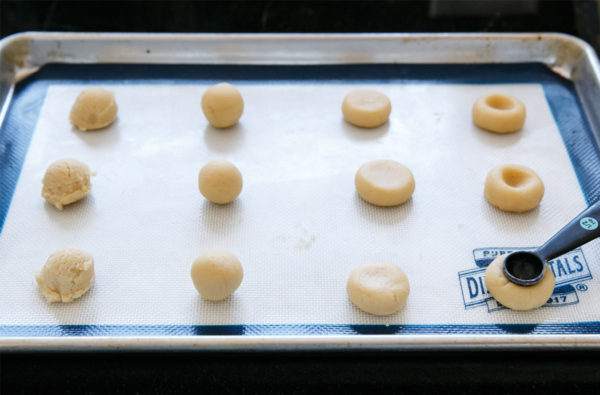 How to make shortbread thumbprint cookies