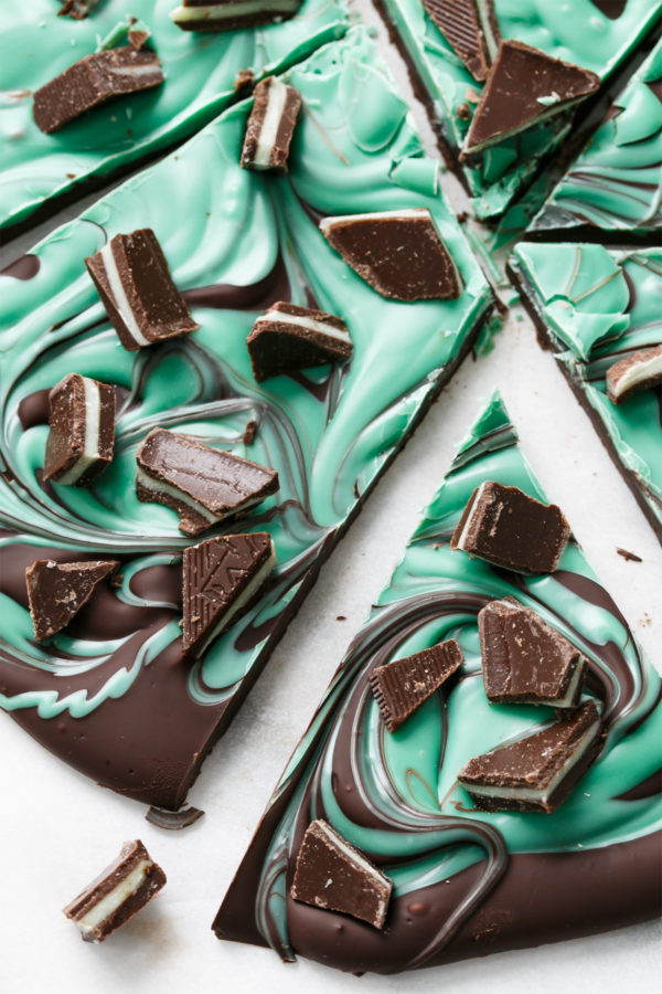 Andes Mint Chocolate Swirl Bark