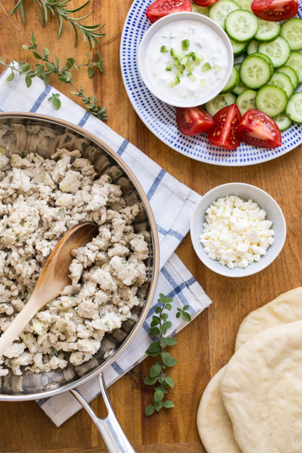 Greek Turkey Gyro Tacos