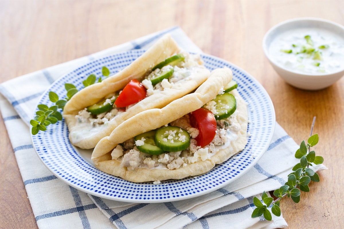 Greek Turkey Tacos