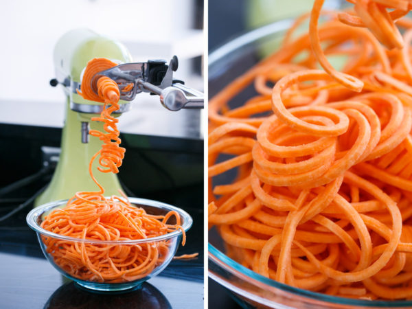 Spiralized Sweet Potato Soy Sauce Noodles