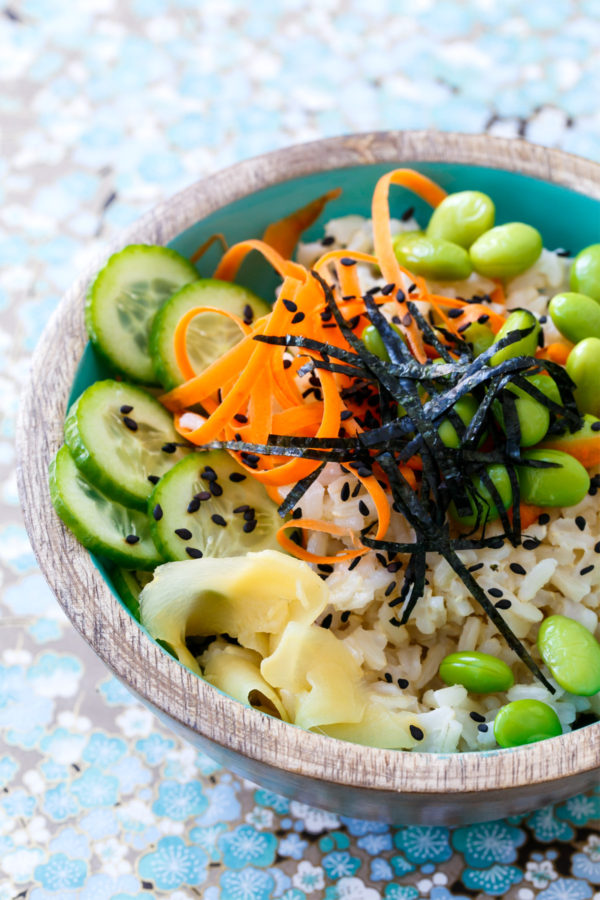 Spicy Veggie Sushi Bowls | Love and Olive Oil