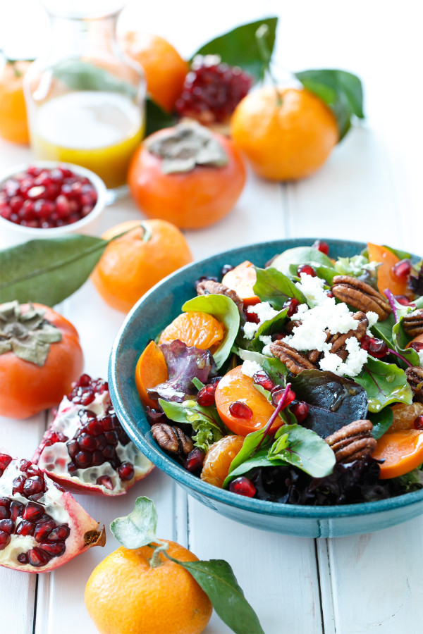 Bright and Colorful Winter Salad Recipe with Citrus Vinaigrette
