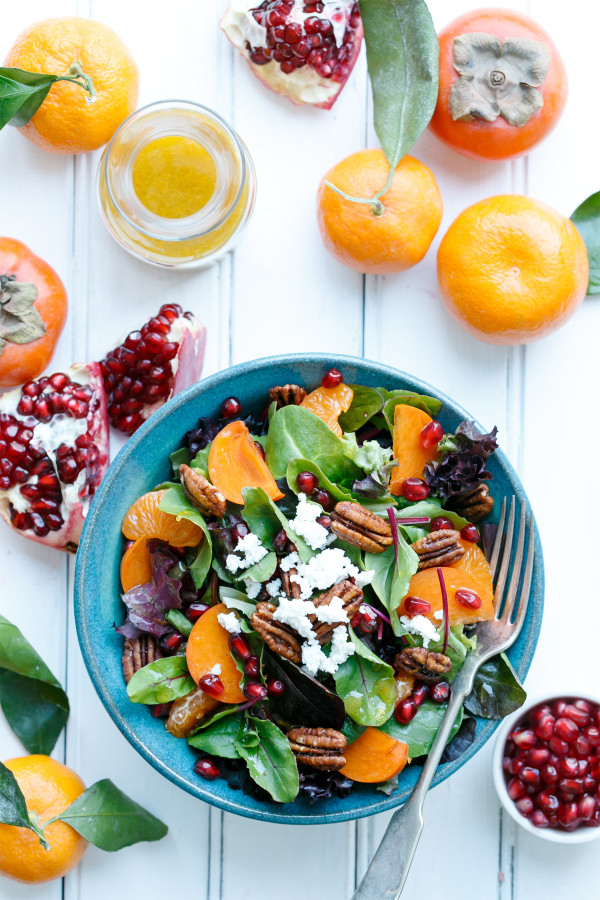 Bright and Colorful Winter Salad Recipe with Citrus Vinaigrette