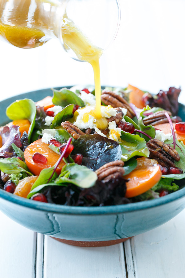 Bright and Colorful Winter Salad Recipe with Citrus Vinaigrette