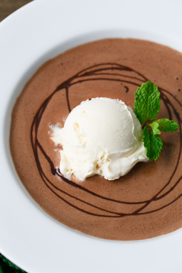 Mint Chocolate Dessert Soup