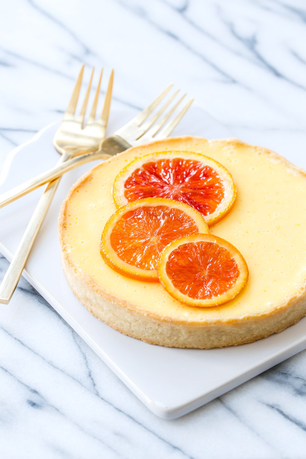 Orange Blossom Almond Cream Tart for Two