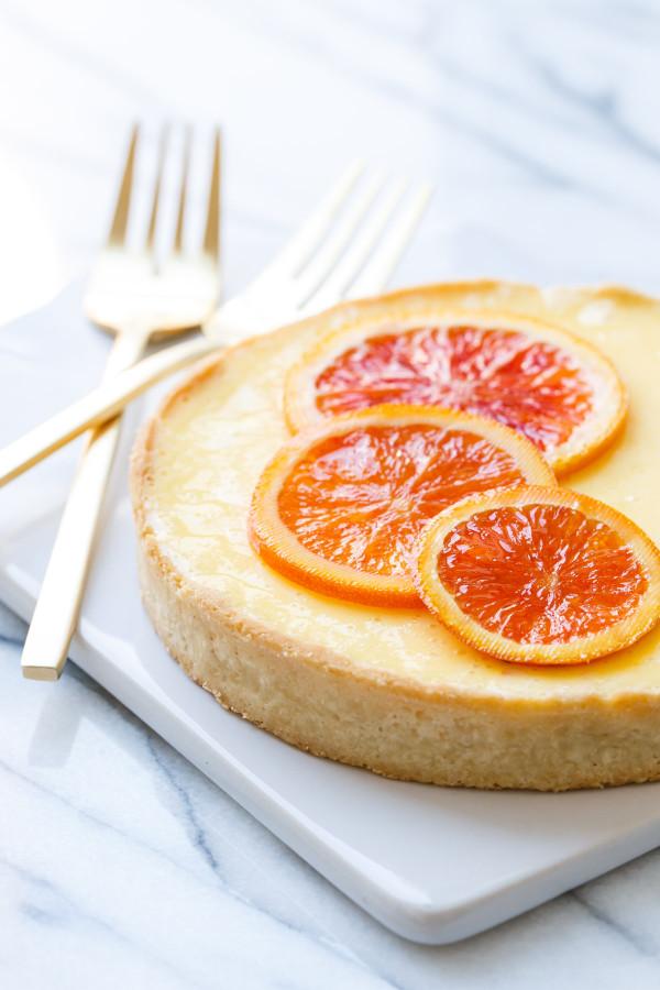 Orange Blossom Almond Cream Tart for Two