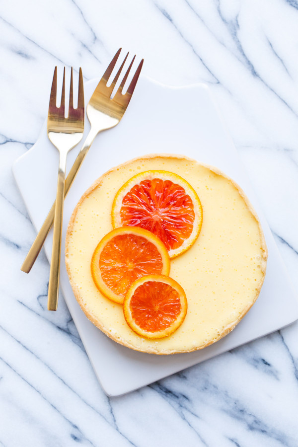 Orange Blossom Almond Cream Tart for Two