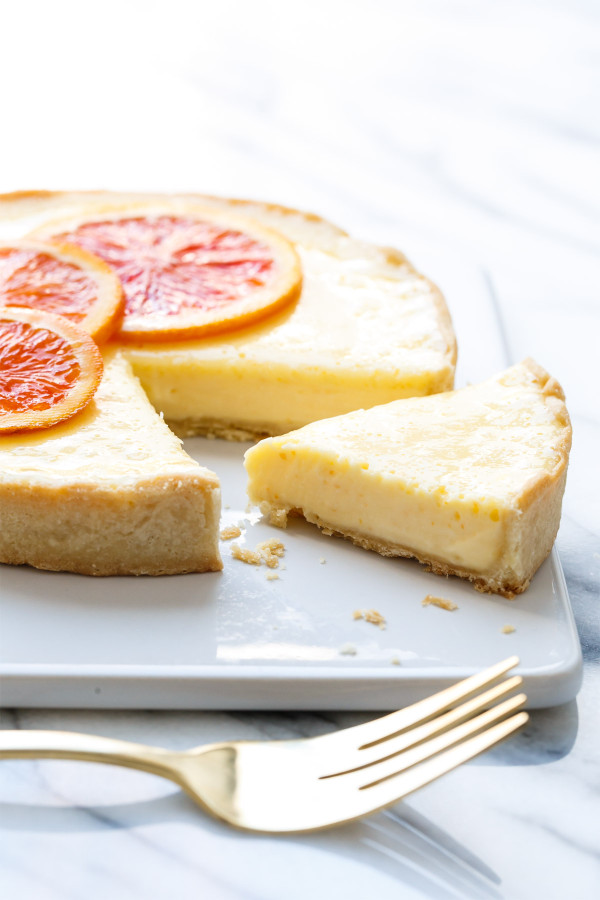 Orange Blossom Almond Cream Tart for Two