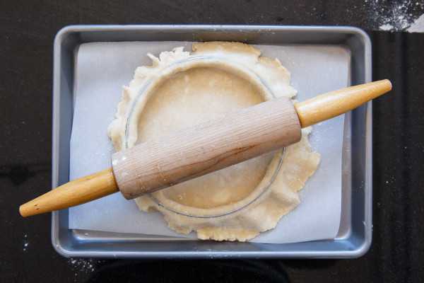 Tart crust made with a French tart ring