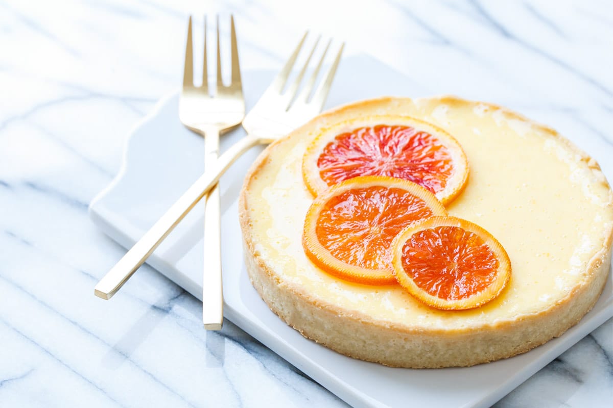 Orange Blossom Almond Cream Tart for Two