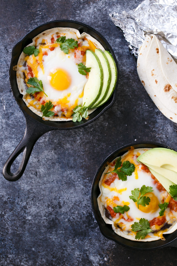 Skillet Huevos Rancheros - a Perfect Breakfast for Dinner recipe!