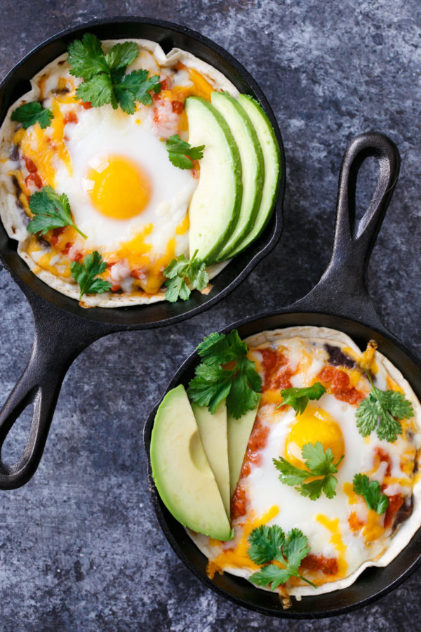 Single-serving Skillet Huevos Rancheros