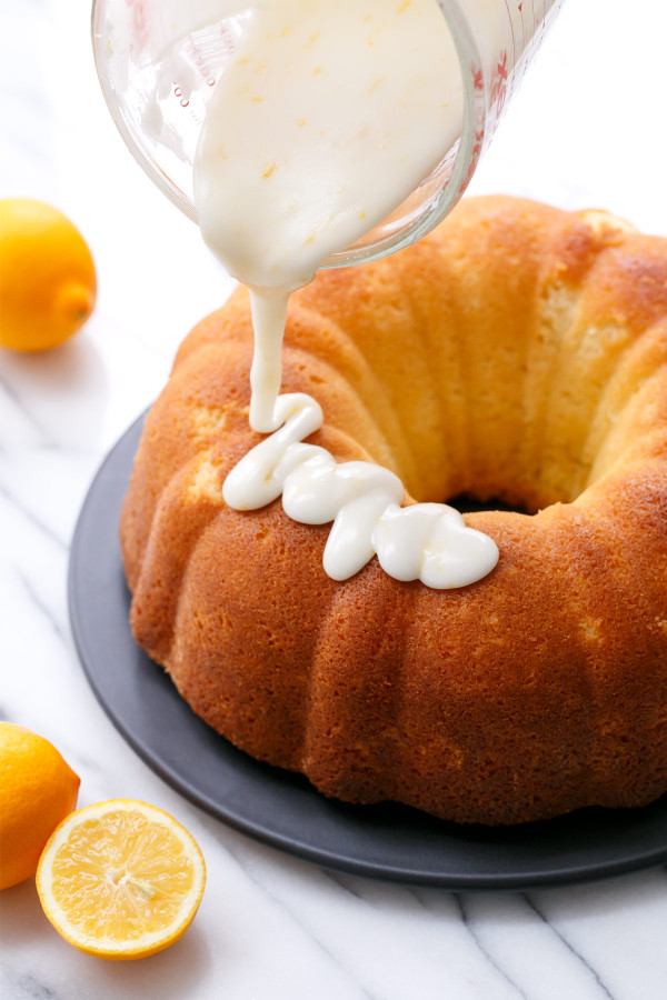 Greek Yogurt & Lemon Bundt Cake with Meyer Lemon Glaze