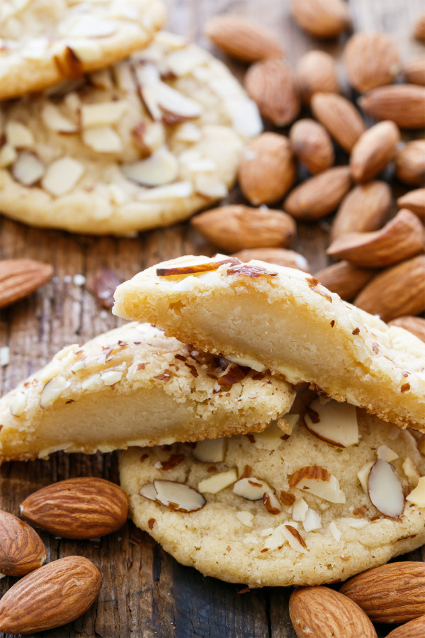 Marzipan-Stuffed Almond Sugar Cookies