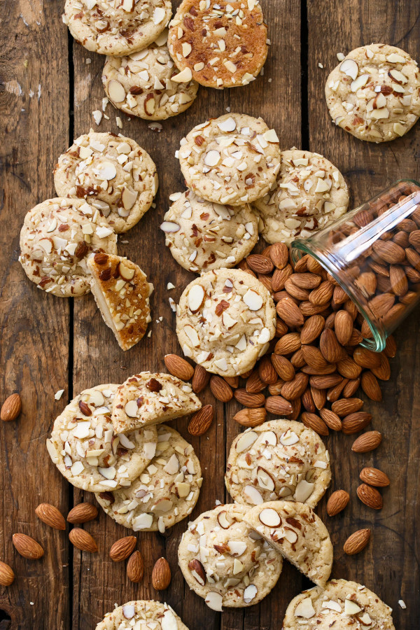 Marzipan-Stuffed Almond Sugar Cookies made with White Lily Almond Flour Blend